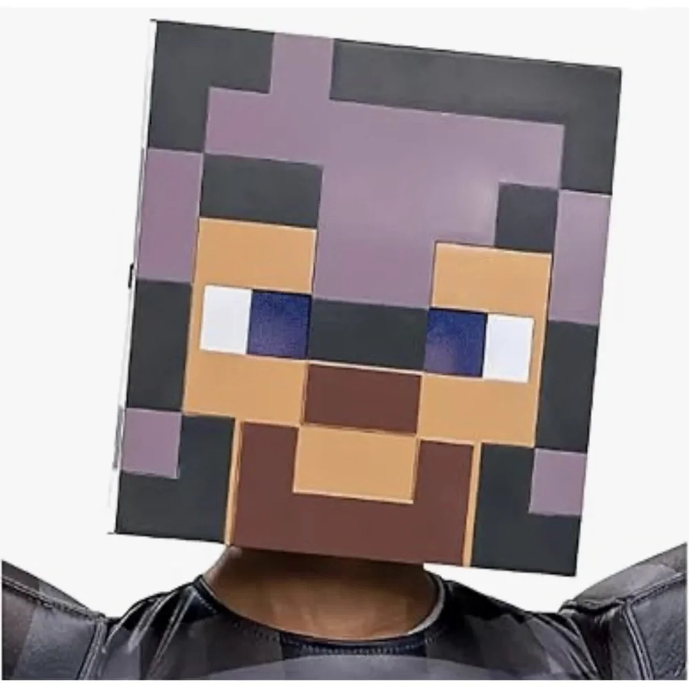 New! Minecraft Steve Netherite‎ Armor Child Costume Small (4-6) Disguise